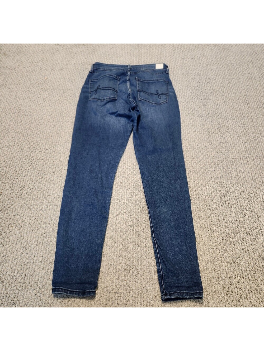 Denizen from Levi's High-Rise Super Skinny Jeans in Dark Blue Size 6 - Picture 5 of 9